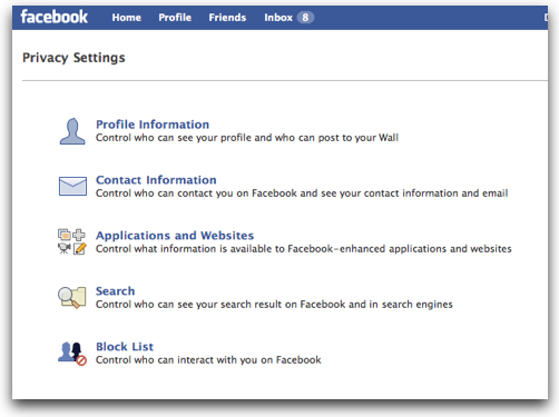 facebook Privacy setting